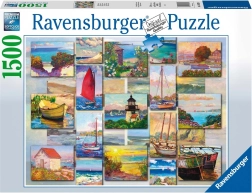 Puzzle RAVENSBURGER COASTAL COLLAGE, 1500 piezas