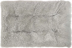 Cama de peluche para perros y gatos, gris claro 115 × 80 cm
