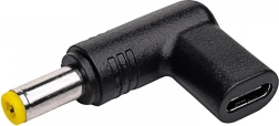 Adaptador USB‑C a 5,5 × 2,5 mm para portátiles