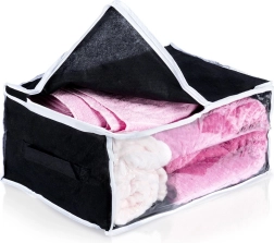 Bolsa de almacenamiento para ropa de cama de 27 l con ventana transparente