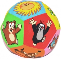 Pelota textil con motivo de Topo (Krtek) 15 cm