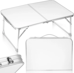 Mesa turística plegable baja Camp 60 negra
