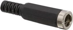 Conector de alimentación DC de 5,5 × 2,5 mm con protección contra la torsión