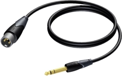 Cable XLR macho - Jack 6,3 mm macho estéreo 3 m