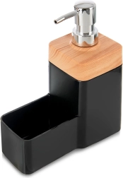 Dispensador de detergente con soporte para esponja Black 500 ml