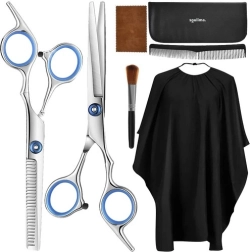 Set de peluquería de 7 piezas con tijeras y estuche