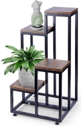 Soporte metálico para plantas de cuatro niveles 69 cm