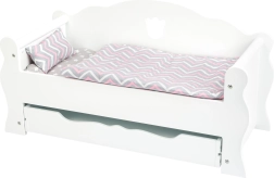 Cuna de madera para muñecas blanca Small Foot