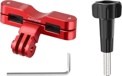 Sunnylife soporte para bicicleta bajo el sillín para cámaras de acción (Action 5 Pro, Insta360 GO 3S, GoPro 13) – rojo
