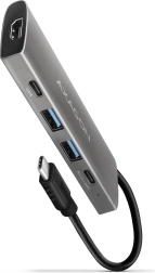 Hub USB multipuerto 5 en 1, 10Gbps, 2x USB-A + 2x USB-C + HDMI 4K/30Hz, PD 60W