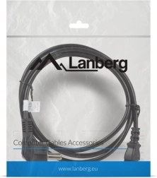 Cable de alimentación Lanberg Schuko (CEE 7/7) – IEC 320 C13, 1,8 m, negro