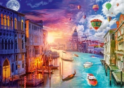 Puzzle Día y noche: Venecia 1000 piezas