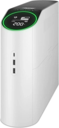 Fuente de alimentación ininterrumpida (UPS) APC Back-UPS Pro 2200VA para gaming, 230 V, onda sinusoidal pura, LCD, blanco, Schuko