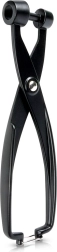 Deshuesador de cerezas y aceitunas, de aluminio, negro, 19 cm