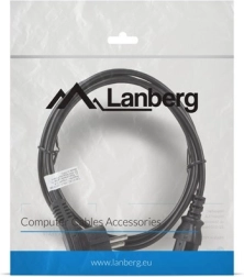 Cable de alimentación 1,8 m negro con conectores CEE 7/7 - IEC 320 C13