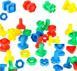 Juego de construcción Montessori educativo con tornillos, 30 piezas