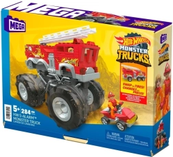 Set de construcción MEGA Hot Wheels Monster Trucks 5-Alarm con cuatriciclo ATV