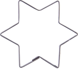 Cortador de galletas de acero inoxidable estrella 6,5 cm