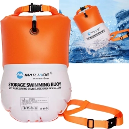 Boya inflable de seguridad para natación con bolsa estanca de 10 l