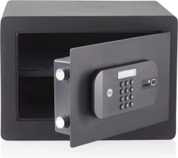 Caja fuerte doméstica con lector de huellas dactilares