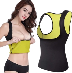 Camiseta de entrenamiento de neopreno para mujer para adelgazar – L