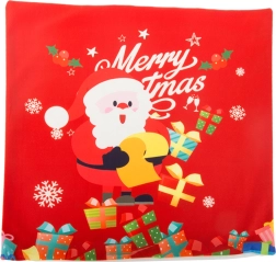 Funda navideña para cojín 45 × 45 con motivo de SANTA CLAUS