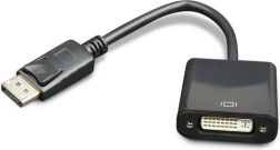 Adaptador DisplayPort (M) a DVI (F) negro