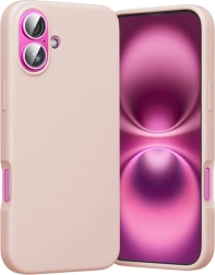 Funda de silicona Vention para iPhone 16 con MagSafe, rosa