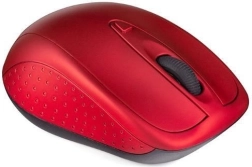 Ratón óptico inalámbrico rojo