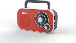 Radio portátil rojo