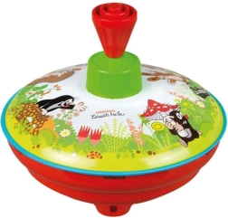 Peonza giratoria Topo con diseño de metal/plástico