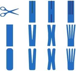 Cinta kinesiológica 5 m × 5 cm – amarilla