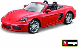 Modelo Bburago Porsche 718 Boxster naranja 1:24