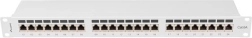 Panel de parcheo de 24 puertos Cat 6A 1U gris