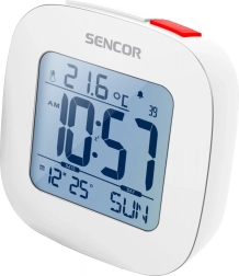 Despertador con termómetro y reloj controlado por radio