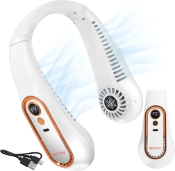 Ventilador de cuello Ruhhy con USB-C, sin aspas, 5 modos, LED