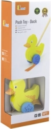 Juguete de empuje de madera Patito Viga