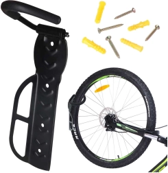 Soporte de pared para bicicleta con gancho giratorio