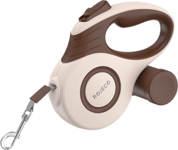 Correa retráctil automática para perros Rojeco 5 m marrón