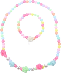 Conjunto de joyas de moda con rosas