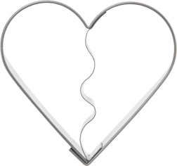 Cortador de acero inoxidable Orion corazón 5,5 cm