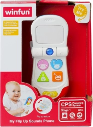 Teléfono infantil sonriente: juguete interactivo con melodías, luces y mordedor