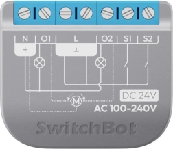 Relé inteligente de dos canales SwitchBot Relay Switch 2PM con soporte Matter y medición de consumo