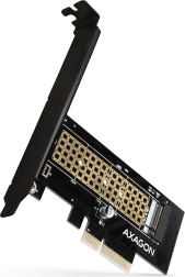 AXAGON adaptador interno PCIe x4 para SSD NVMe M.2 (M‑key), estándar y low profile