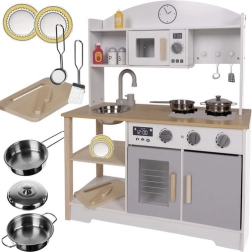 Cocina infantil de madera con accesorios KRUZZEL