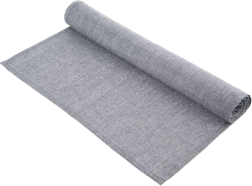 Camino de mesa de poliéster 140 × 40 cm – Gris claro
