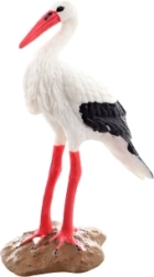 Cigüeña de plástico – figura realista para niños y decoración