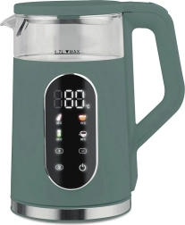 Hervidor eléctrico con control de temperatura 1,7 l 2200 W verde