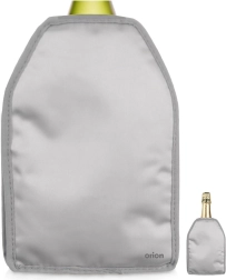 Funda refrigerante para botella, plateada