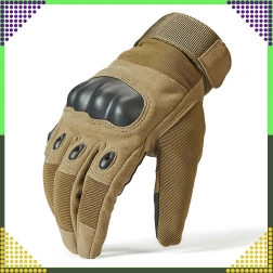 Guantes tácticos de supervivencia para moto y bicicleta, táctiles, talla L, marrones